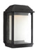 Generation Lighting Mchenry Medium LED Lantern Textured Black Finish With Etched White Glass And Clear Seeded Glass Panels (OL12801TXB-L1)
