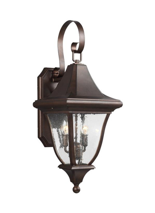 Generation Lighting Oakmont Medium Lantern Patina Bronze Finish With Clear Seeded Glass Panels (OL13101PTBZ)