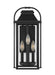 Generation Lighting Wellsworth Transitional 3-Light Outdoor Exterior Small Lantern Sconce Light Textured Black With Clear Glass Panels (OL13200TXB)