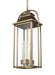 Generation Lighting Wellsworth Pendant Painted Distressed Brass Finish With Clear Glass Panels (OL13209PDB)