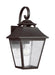 Generation Lighting Galena Small Lantern Sable Finish With Clear Seeded Glass Plates (OL14402SBL)