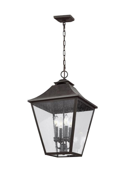 Generation Lighting Galena Small Pendant Sable Finish With Clear Seeded Glass Plates (OL14408SBL)