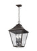 Generation Lighting Galena Small Pendant Sable Finish With Clear Seeded Glass Plates (OL14408SBL)