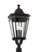 Generation Lighting Cotswold Lane Large Post Lantern 120V Black (OL5428BK)