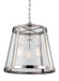 Generation Lighting Harrow Large Pendant Polished Nickel Finish With Clear Seeded Glass Panels (P1288PN)