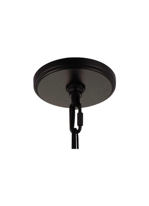 Generation Lighting Harrow Medium Pendant Oil Rubbed Bronze Finish With Clear Seeded Glass Panels (P1289ORB)