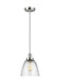 Generation Lighting Baskin Dome Pendant Polished Nickel Finish With Clear Glass (P1349PN)