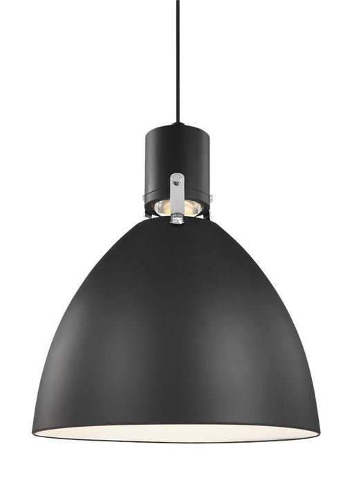 Generation Lighting Brynne Small LED Pendant Matte Black Finish (P1442MB-L1)
