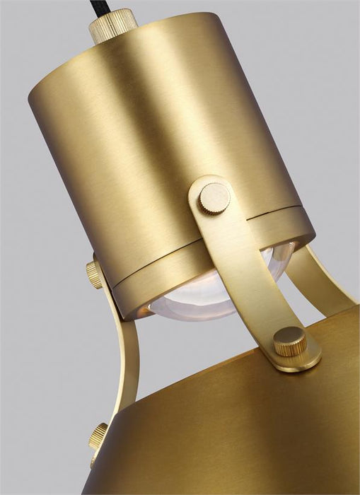 Generation Lighting Brynne Medium LED Pendant Burnished Brass Finish (P1443BBS-L1)
