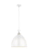 Generation Lighting Brynne Medium LED Pendant Flat White Finish (P1443FWH-L1)