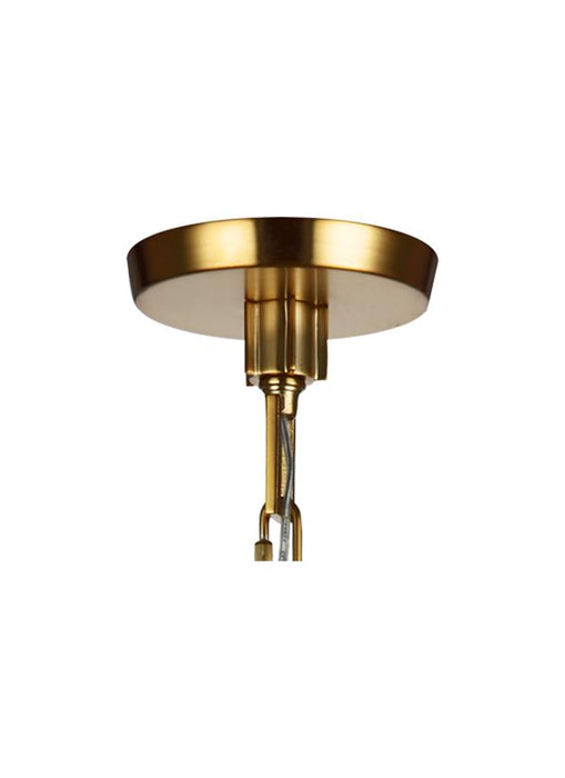 Generation Lighting Elmore Cone Pendant Burnished Brass Finish With Clear Glass (P1445BBS)
