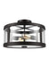 Generation Lighting Harrow Medium Semi-Flush Mount Oil Rubbed Bronze Finish With Clear Seeded Glass Panels (SF341ORB)