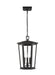 Generation Lighting Sean Lavin Witley 3-Light Large Outdoor Post Lantern In Textured Black Finish With Clear Beveled Glass Panels (SLO1083TXB)