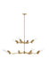 Generation Lighting Mezzo Transitional 8-Light Indoor Dimmable Grand Chandelier In Burnished Brass Gold Finish With Clear Glass Shades (TC1158BBS)