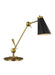 Generation Lighting Signoret Task Table Lamp Burnished Brass Finish With Midnight Black Steel Shade (TT1061BBS1)