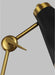 Generation Lighting Signoret Task Table Lamp Burnished Brass Finish With Midnight Black Steel Shade (TT1061BBS1)