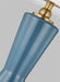 Generation Lighting Jens Table Lamp Lucent Aqua Finish With White Linen Fabric Shade (TT1221LAQ1)