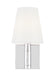 Generation Lighting Beckham Classic Square Sconce Polished Nickel Finish With Milk White Glass Shade (TV1011PN)