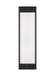 Generation Lighting Logan Linear Tall Sconce Aged Iron Finish With White Pressed Glass Shade (TV1222AI)