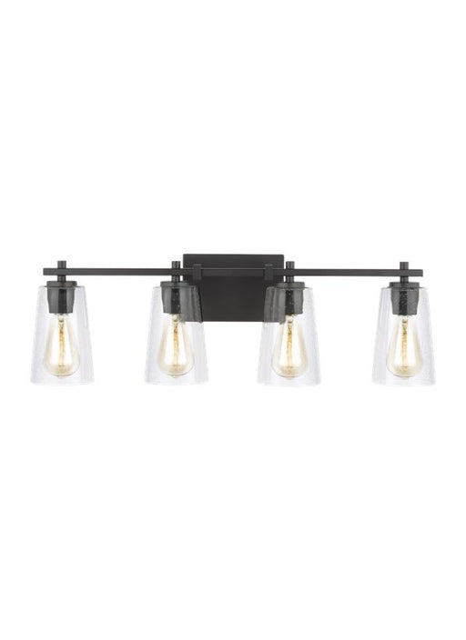 Generation Lighting Mercer 4-Light Vanity Oil Rubbed Bronze Finish With Clear Seeded Glass (VS24304ORB)