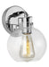 Generation Lighting Clara 1-Light Sconce Chrome Finish With Clear Seeded Glass Shade (VS24401CH)