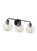 Generation Lighting Clara 3-Light Vanity Oil Rubbed Bronze Finish With Clear Seeded Glass Shades (VS24403ORB)
