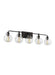 Generation Lighting Clara 5-Light Vanity Oil Rubbed Bronze Finish With Clear Seeded Glass Shades (VS24405ORB)
