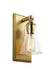 Generation Lighting Monterro 1-Light Sconce Burnished Brass Finish With Clear Seeded Glass Shade (VS24701BBS)