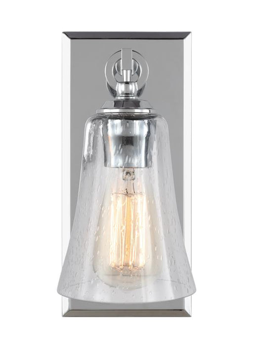 Generation Lighting Monterro 1-Light Sconce Chrome Finish With Clear Seeded Glass (VS24701CH)