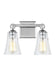 Generation Lighting Monterro 2-Light Vanity Chrome Finish With Clear Seeded Glass (VS24702CH)