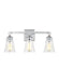Generation Lighting Monterro 3-Light Vanity Chrome Finish With Clear Seeded Glass (VS24703CH)
