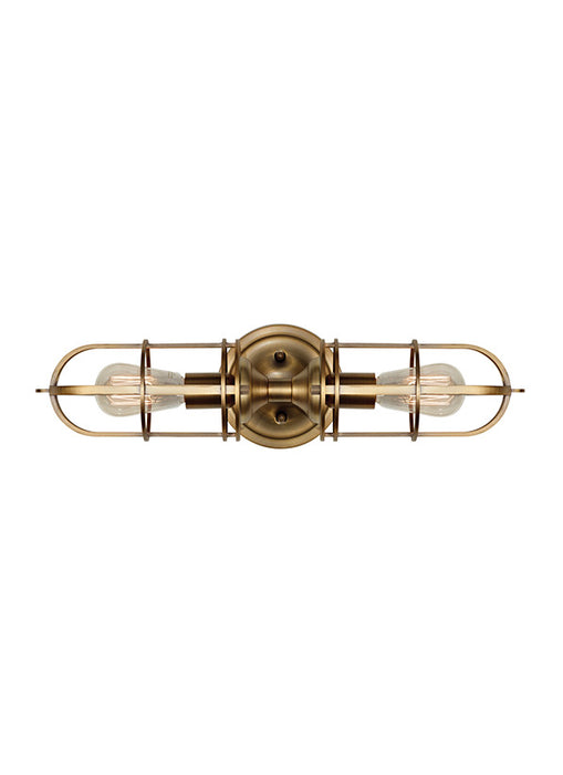 Generation Lighting Urban Renewal 2-Light Vanity Dark Antique Brass (WB1704DAB)