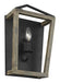 Generation Lighting Gannet Sconce Weathered Oak Wood/Antique Forged Iron Finish (WB1877WOW/AF)