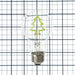 TCP A19 Shaped Filament Bulb - 0.3W 80 CRI 120V Dimmable E26 Base - Xmas Tree Base Down Green (FSA19XMTREEBD)