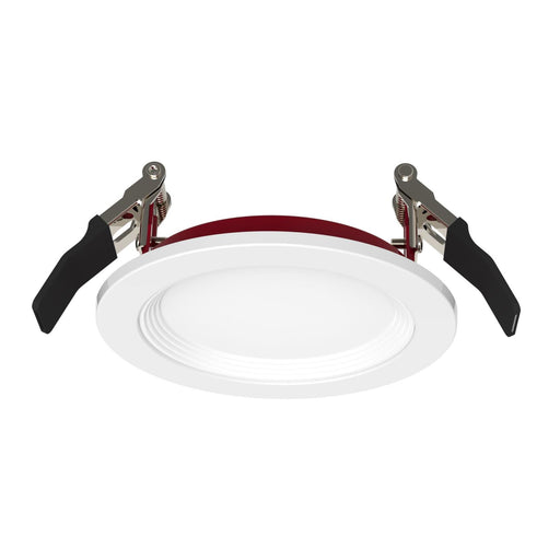 Maxlite 112003 Fire Rated Slim Downlight Baffle Trim Round 4 Inch 120-277V 0-10V Dimming 11W CCT Selectable 2700K/3000K/3500K/4000K/5000K White TAA (FSDL4V11CSWTA)