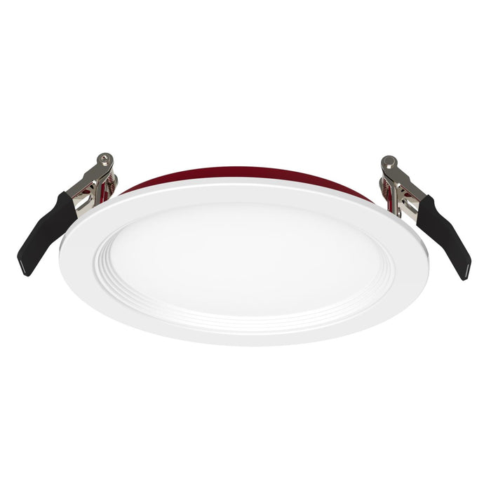 Maxlite 111852 Fire Rated Slim Downlight Baffle Trim Round 6 Inch 120V Only Triac Dimming 15W CCT Selectable 2700K/3000K/3500K/4000K/5000K White (FSDL6T15CSW)
