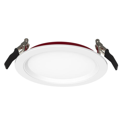 Maxlite 111855 Fire Rated Slim Downlight Baffle Trim Round 6 Inch 120-277V 0-10V Dimming 15W CCT Selectable 2700K/3000K/3500K/4000K/5000K White (FSDL6V15CSW)