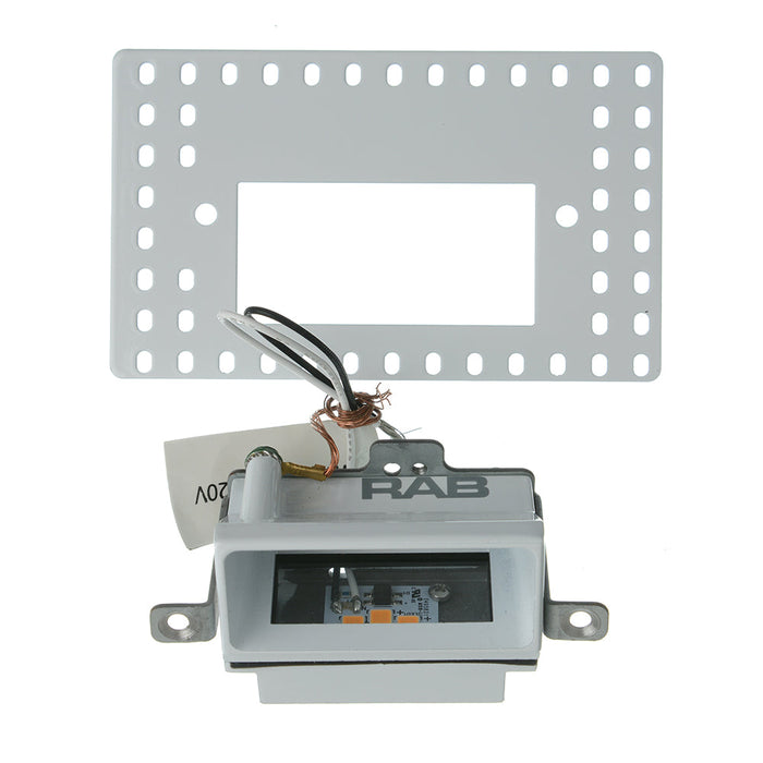 RAB Steplight Recessed Horizontal 3W 120V 3000K Trimless White (FSLEDH3YW/120/TL)