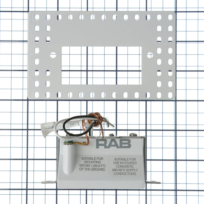 RAB Steplight Recessed Horizontal 3W 120V 3000K Trimless White (FSLEDH3YW/120/TL)