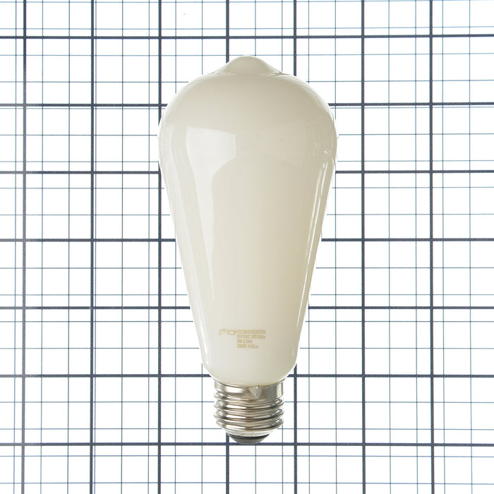TCP LED Filaments High CRI Decorator Lamp ST19 5W 450Lm 3000K E26 Base Dimmable Frost 95 CRI (FST19D4030E26SFR95)