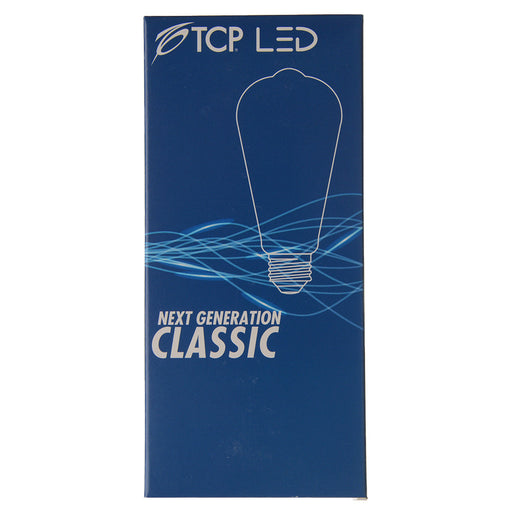 TCP LED Classic Filaments 8W ST19 Warm Dimming 15000 Hours 60W Equivalent 2700-1800K E26 Base 500Lm Frost Suitable For Damp Locations (FST19D60GL27)