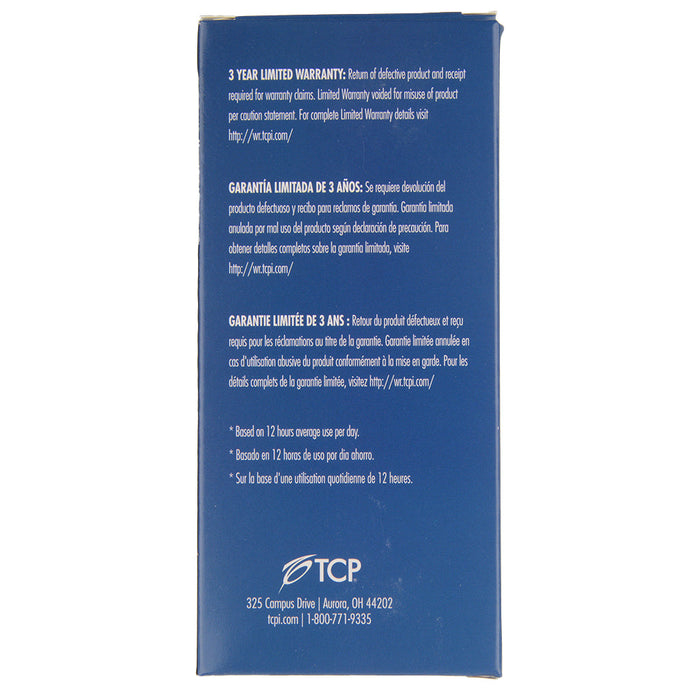 TCP LED Classic Filaments 8W ST19 Warm Dimming 15000 Hours 60W Equivalent 2700-1800K E26 Base 500Lm Frost Suitable For Damp Locations (FST19D60GL27)