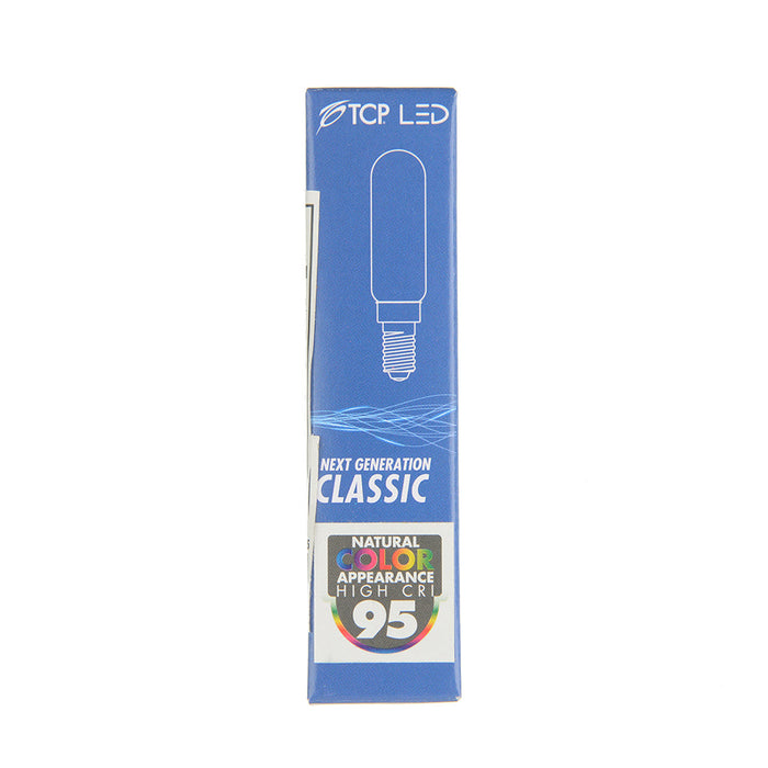 TCP LED Classic Filaments High CRI Decorator Lamp T6 3W 200Lm 2700K E12 Base Dimmable Frost 95 CRI (FT0603D2527EE12FR95)