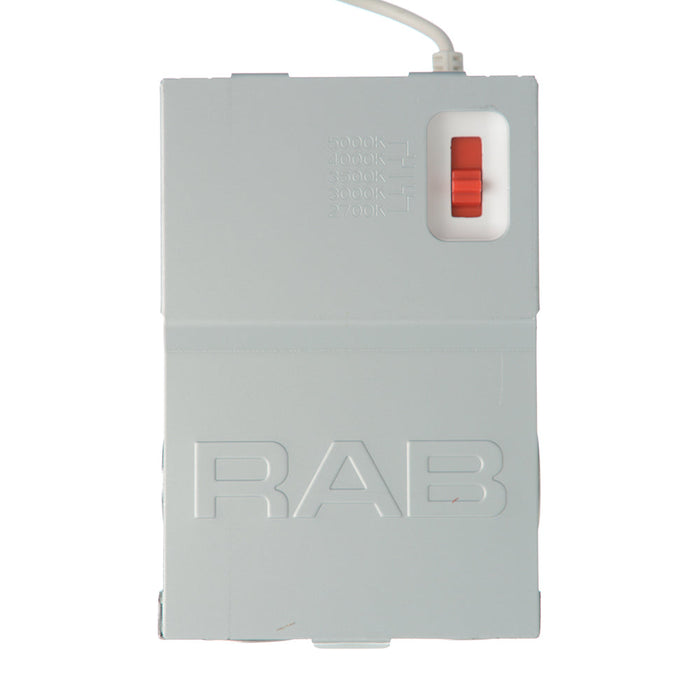 RAB 4 Inch Fire-Resistant Wafer Round 11W CCT Selectable 2700K/3000K/3500K/4000K/5000K 90 CRI Baffle (FWAFER4B)