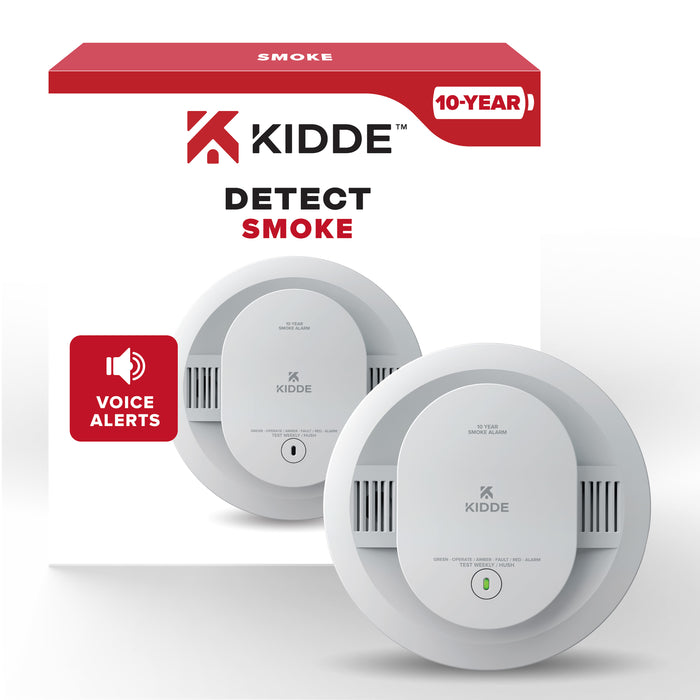 Kidde 20SD10-V DETECT Smoke Alarm 10-Year Battery Powered And Voice Alerts (21033065)