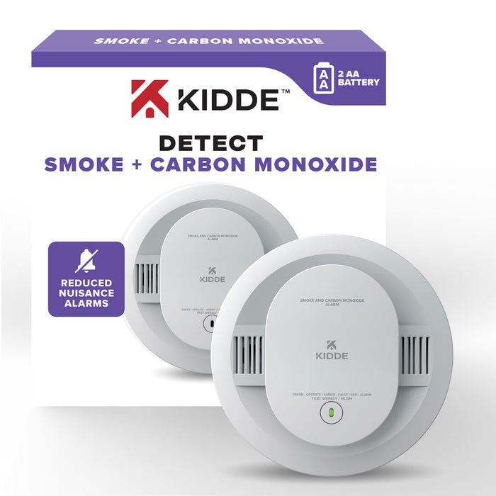 Kidde 30CUDR DETECT Combination Smoke And Carbon Monoxide Alarm AA Battery Powered (21031502)