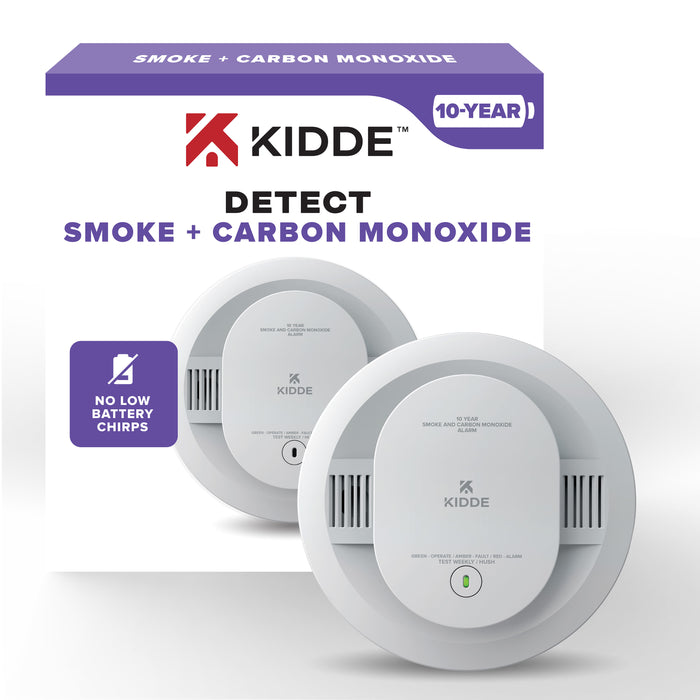 Kidde 30CUD10 DETECT Combination Smoke And Carbon Monoxide Alarm 10-Year Battery Powered (21031514)