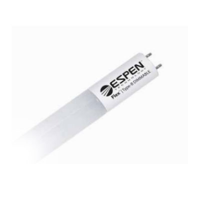 Espen Flex Single End 4 Foot T8 LED Lamp 120-277V 14W 3000K 1800Lm 0-10V Dimming (L48T8/830/14G-ID-10V)