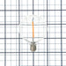 Feit Electric 1W [11W Equivalent] Warm White 2200K G16.5 Candelabra E12 Base Globe String Light Replacement Bulb 4-Pack (G161/2/822/FILED/4)