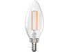 Maxlite 109166 Enclosed 4W LED Filament B10 90 CRI 3000K Dimmable E12 JA8 Generation 1 (EF4B10D930/JA8/G1)